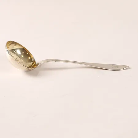 Sil modell Svensk spets, längd 19,8cm, monogramgravyr, tillverkad av A G Dufva, Stockholm 1906, silver 830/1000 Vikt: 63,9 g