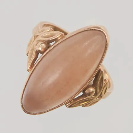 Ring, sten, Ø18½, bredd: 3-24mm, 14K, 7,0g.