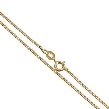 Halskedja Pansar, 18K guld, Balestra Italien, Guldfynd (GFAB), längd 43,5 cm, bredd 1,3 mm, fint skick Vikt: 3,2 g