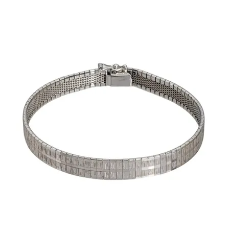 Armband, silver 830/1000, längd 18,5-19 cm, bredd 8 mm, tillverkarstämpel MEMA, kontrollstämpel  Vikt: 15,2 g