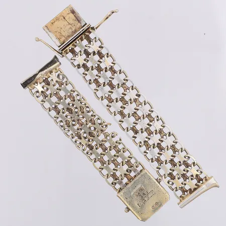 Klockarmband X-länk defekt, 830/1000 silver