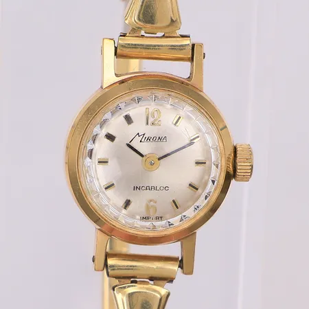 Damur Mirona Ø18,5mm manuell stål med gulddoublé, flexband defekt