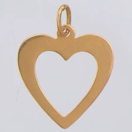Hänge hjärta 20mm, 18K Vikt: 0,5 g