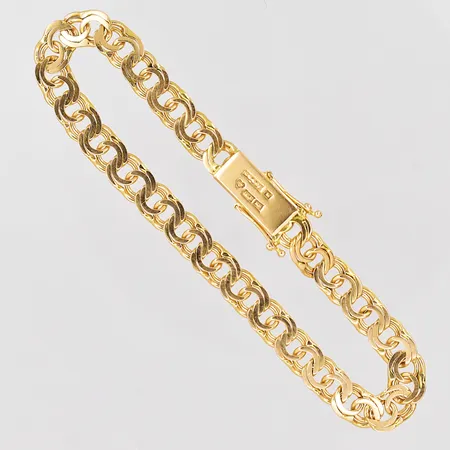 Armband Bismarck 19cm, bredd 6,90mm, 18K Vikt: 13,5 g