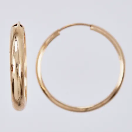 Ett par örringar Ø 20mm, bredd a 3mm, 18K Vikt: 1,7 g