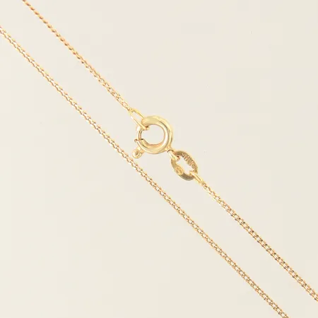 Kedja Pansar, längd 48cm, bredd 0,8mm, 18K  Vikt: 1,3 g