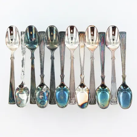 12 kaffeskedar TH Marthinsen, 114mm, Norge, silver 830/1000. Vikt: 118 g