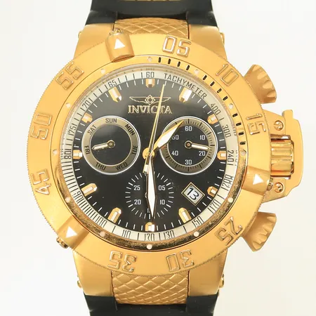 Herrur Invicta Subaqua, modell 5514, Ø 50mm, Quartz, gummirem.