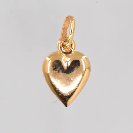 Hänge hjärta 9,5x16,5mm, ihålig, repig, defekt 18K Vikt: 0,6 g