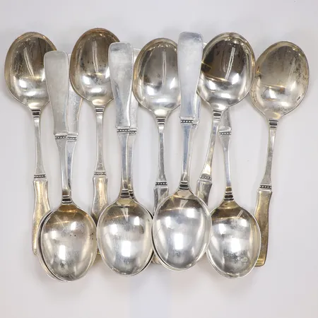 12st Bordskedar modell Uppsala längd 18,5cm MGAB silver 830/1000 Vikt: 608,1 g