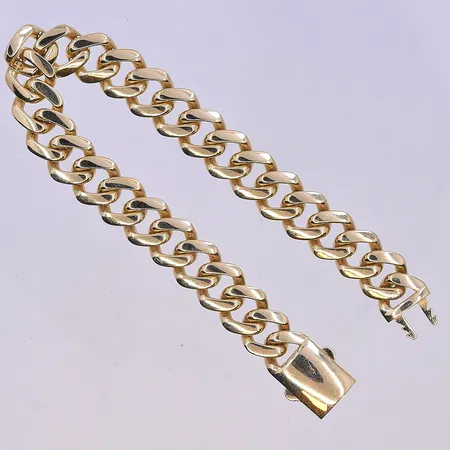 Armband Pansar, längd 18 cm, bredd 10 mm, 18K. Vikt: 13,5 g