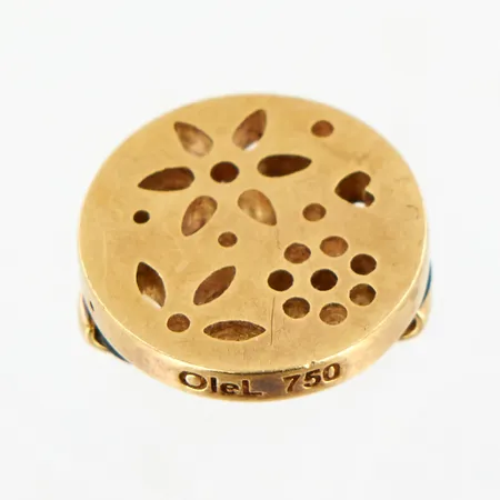 Hänge Sweet Spot charm Blonde, Ole Lynggaard, Ø5,2mm, med gummiband. 18K  Vikt: 5,2 g