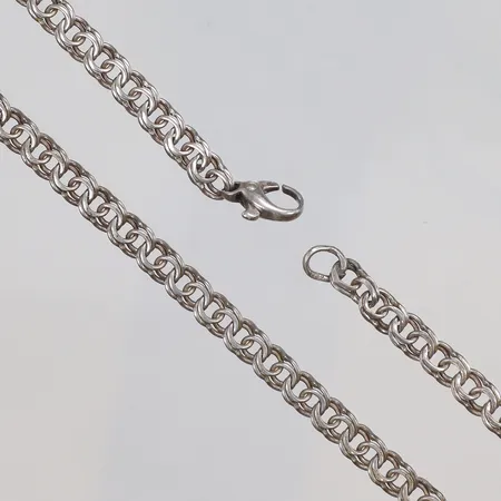 Collier Bismarck 43cm bredd 5mm med små defekter silver 925/1000 Vikt: 12,8 g