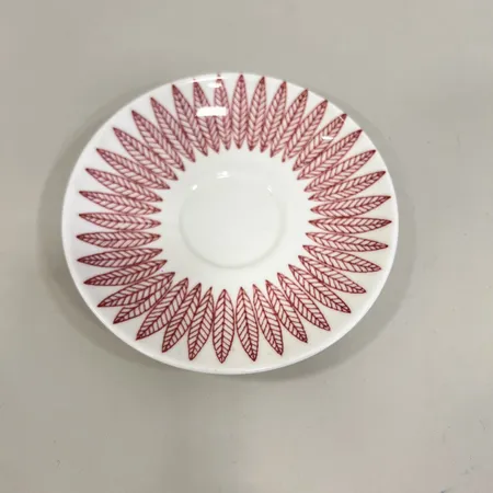 4 kaffefat Stig Lindberg Salix Gustavsberg, Ø 13cm, benporslin, åldersbetingad slitage  Skickas med paket.