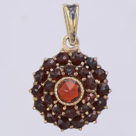 Hänge med granater 25mm, förgylld, 925/1000 silver Vikt: 2,7 g