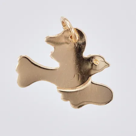 Hänge duva längd: ca 1,5cm, bredd: ca 15mm, 18K Vikt: 0,6 g