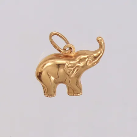 Hänge elefant, längd 15,6mm, bredd 16,3mm, 18K Vikt: 1,1 g