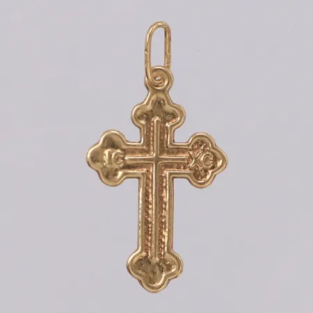 Hänge kors, längd 26mm, bredd 14mm, 14K Vikt: 0,4 g