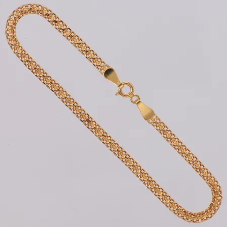 Armband X-länk längd 18,5cm, bredd 3,2mm, 18K Vikt: 2 g