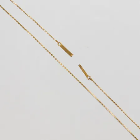 Kedja Ankar längd 40cm, bredd 1mm, trasigt lås, 14K Vikt: 1,4 g