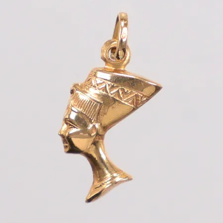 Hänge Nefertiti längd 2,3cm bredd 10,2mm 18K Vikt: 1 g