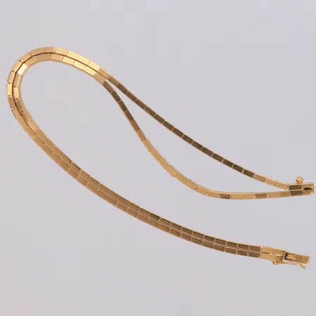 Armband längd 19cm, bredd 3,5mm, 18K Vikt: 11,5 g