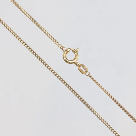 Kedja Pansar 45cm bredd 1mm 18K Vikt: 2,7 g