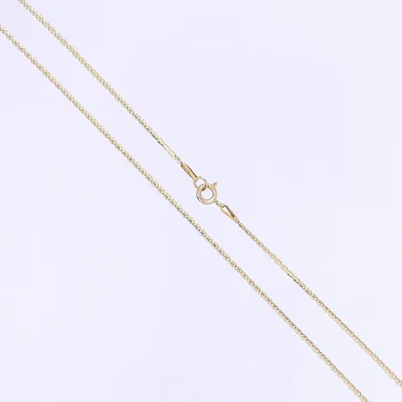 Halskedja längd 51cm bredd 2mm 18K Vikt: 3,5 g