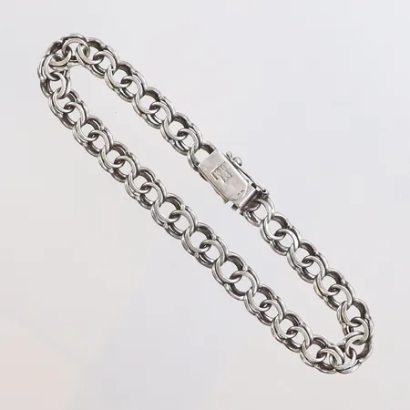 Armband Bismarck, längd 23cm, bredd 7mm, löst lås, silver Vikt: 15,9 g