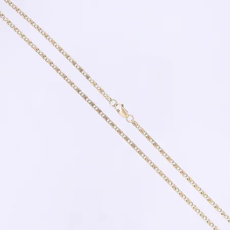 Halskedja Irrgång längd 48cm bredd 2mm 18K Vikt: 10,2 g