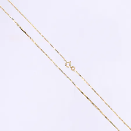 Halskedja Venezia längd 44,5cm, bredd 2mm lätt bucklig 18K Vikt: 5,7 g
