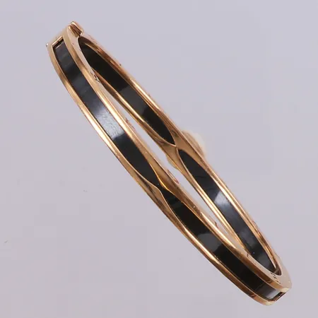 Stelt armband, Bvlgari B.Zero 1, stl M, BR857618, serienr K3KF99, made in Italy, innermått 60mm, bredd 5,5mm, kvitto och cert NK 2020, nypris 70 600kr, svart keramik/roséguld 18K, inga övriga tillbehör Vikt: 28,2 g