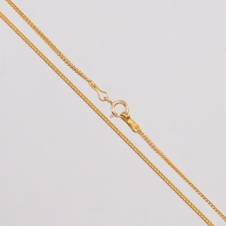 Kedja längd ca 40,5cm bredd 1mm, 21K Vikt: 2,4 g