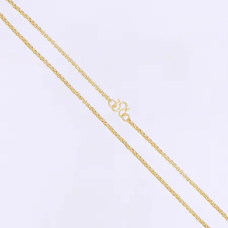 Halskedja längd 33cm bredd 2mm 23K  Vikt: 3,7 g