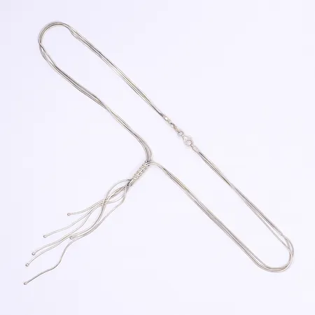 Halscollier längd 43cm bredd 3-6mm GHA silver 925/1000 Vikt: 12,1 g