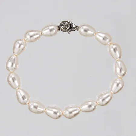 Armband Ti Sento med plastpärlor längd ca 19cm bredd ca 8mm låsdel 925/1000 silver Vikt: 0 g