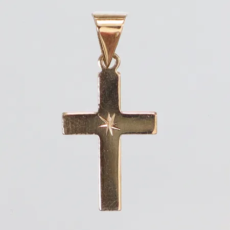 Hänge kors 25x12mm 18K Vikt: 0,7 g