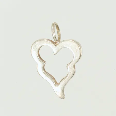 Hänge crazy heart Efva Attling, 18x12mm inklusive hängöglan, Silver 925/1000 Vikt: 1,2 g