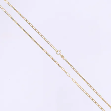 Halskedja Ankar längd 40cm, bredd 2mm, något bucklig 18K Vikt: 2,1 g