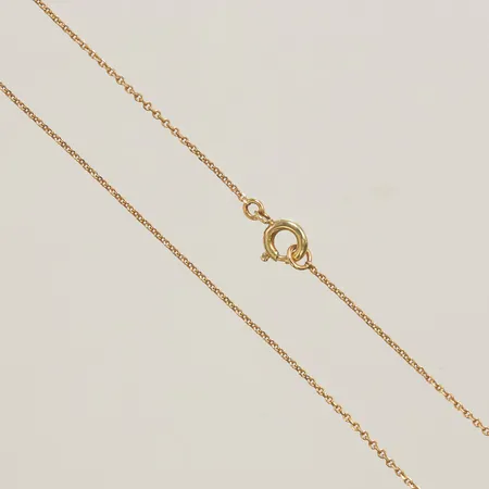 Kedja Ankar längd 39cm, bredd 1mm, 14K Vikt: 1,3 g