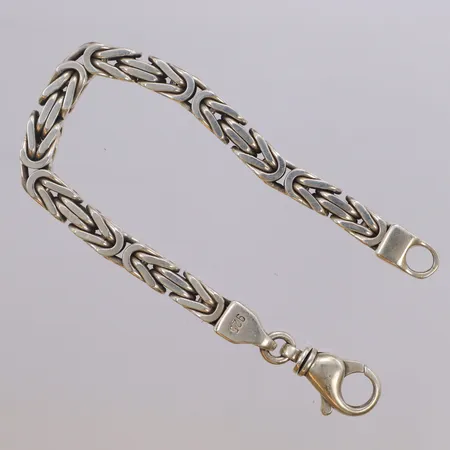 Armband Kejsarlänk längd 21,5cm, bredd 7mm, 925/1000 silver Vikt: 63,1 g
