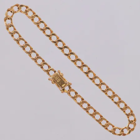 Armband Pansar längd 18cm, bredd 4mm, Stockholm 1981, 18K Vikt: 9,3 g