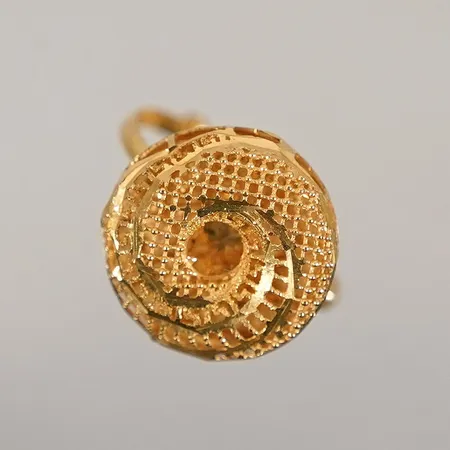 Ring med justerbar storlek Ø15mm 21k  Vikt: 2,1 g