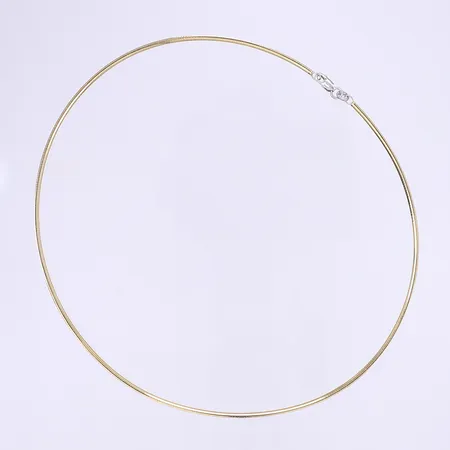 Halscollier 38cm bredd 1mm 14K Vikt: 5,9 g