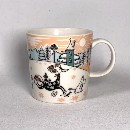 Muminmugg Moominvalley Park Japan 0,3L, höjd 8cm, nyskick med prislapp, med skadad box