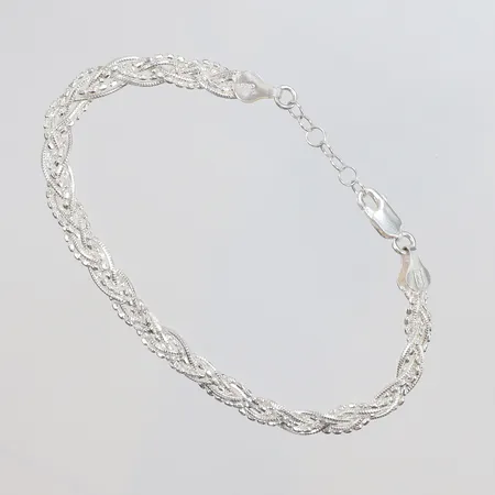 Armband 18-20cm, bredd 6mm, silver 925/1000 Vikt: 6,5 g