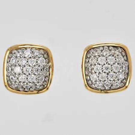 Ett par örhängen Ti Sento ca 7x7mm med förgylld detalj 925/1000 silver Vikt: 1,9 g