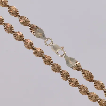 Collier längd 45,5cm, bredd 5,4mm, GHA, silver 925/1000 Vikt: 14 g