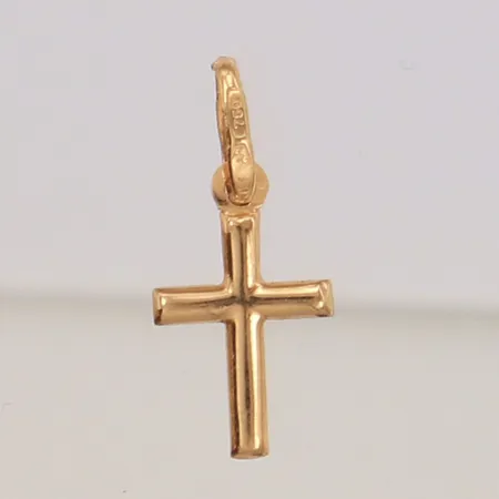 Hänge kors, längd 18mm, bredd 8mm, 18K Vikt: 0,4 g