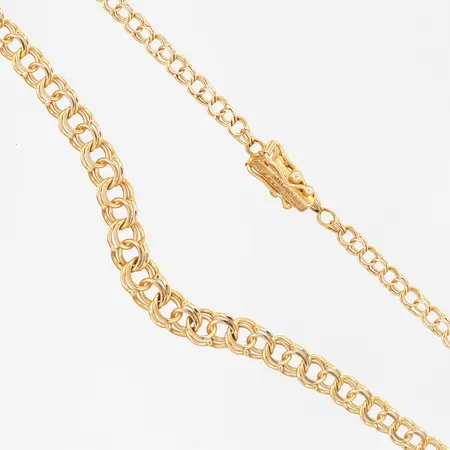 Collier Bismarck 42cm doserad bredd: 3-5,5mm, 18K Vikt: 8,9 g
